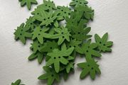 buttons- leaf shape