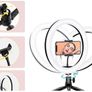 10Inches Dimmable LED Ring Light with 3 Color Modes & 10 Brightness Level for Phone, Makeup, Live Streaming, Tiktok, YouTube Video Image 5