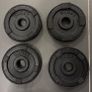 Set of 4 Cast Iron Weight Plates 1.25kg (5kg Total) with Edge Protectors Image 2