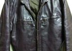 Men's Leathercraft Vintage Cafe Racer Motorcycle Jacket Dk Brown L Large Reg VGC