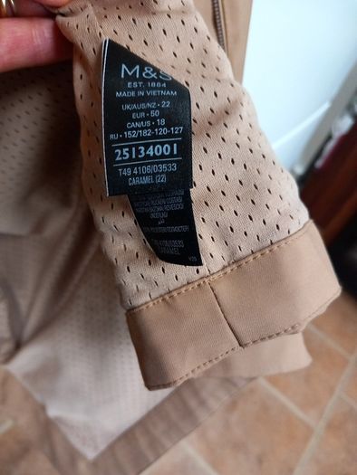 Raincoat Size 22 M&S Tan/Camel