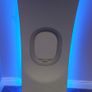 Upcycled Airbus A320 Window Interior panel Illuminated Aviation Wall Art Image 7