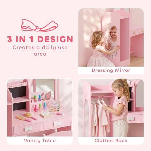 Kids Dressing Table & Vanity Set