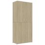 Shoe Cabinet Sonoma Oak 80x39x178 cm Chipboard Image 4