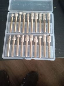 20 PC Burr kit 6MM Electroplated