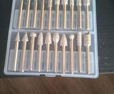 20 PC Burr kit 6MM Electroplated