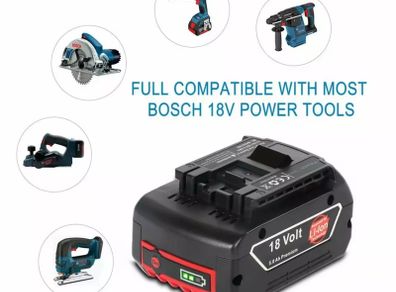 18V 8000mAh for Bosch BAT618 Battery Professional GBA GBH GSR GSB BAT620 BAT609G BAT614 Electric Drill Replacement Battery