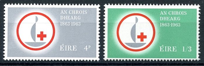 Ireland 1963 - 100th. Anniversary of the Red Cross - Complete Set - Mint Never Hinged