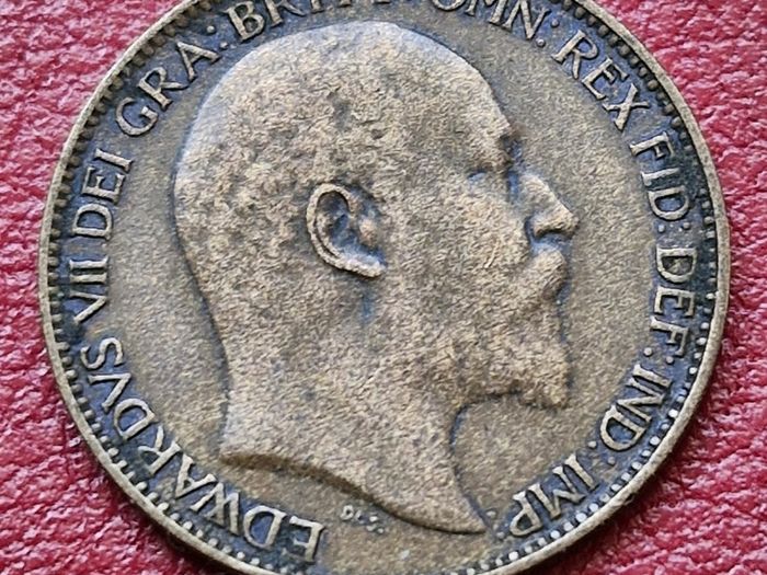1909 EDWARD VII (1901/10) Farthing coin