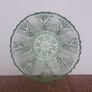 BOWL - Vintage - Green Glass - Dessert - Fruit Dish Image 2
