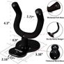 Guitar Wall Mount Hanger 2-Pack, Guitar-Shaped Metal Guitar Hanger Image 2