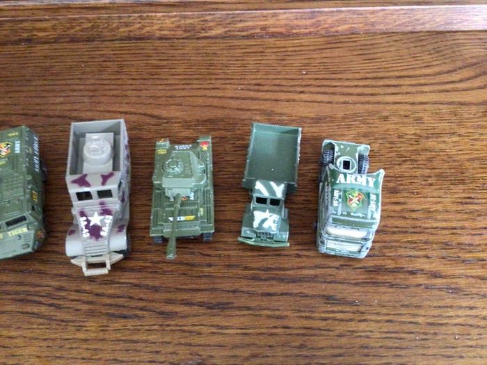 Die Cast Small Army Trucks