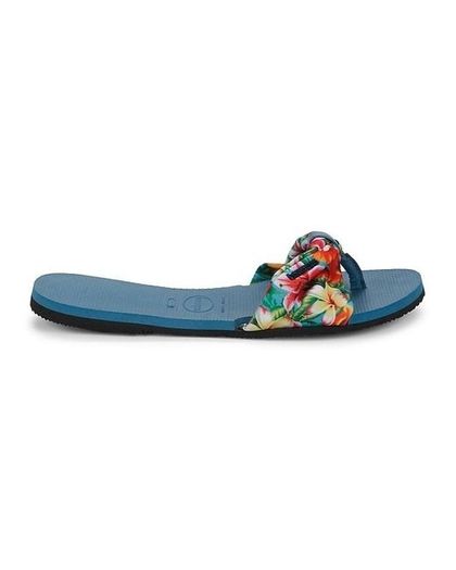 Saint Tropez Havaianas Flip Flops in Blue Floral Print