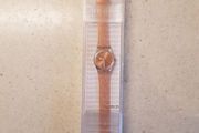 Rose Gold Coloured Glitter Swatch Watch