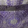 Mens Purple & Gold Printed Silk Brocade  Bundi Waiscoat Image 7