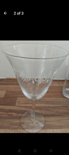Paul Costello Water Pitcher and Wine Glass
