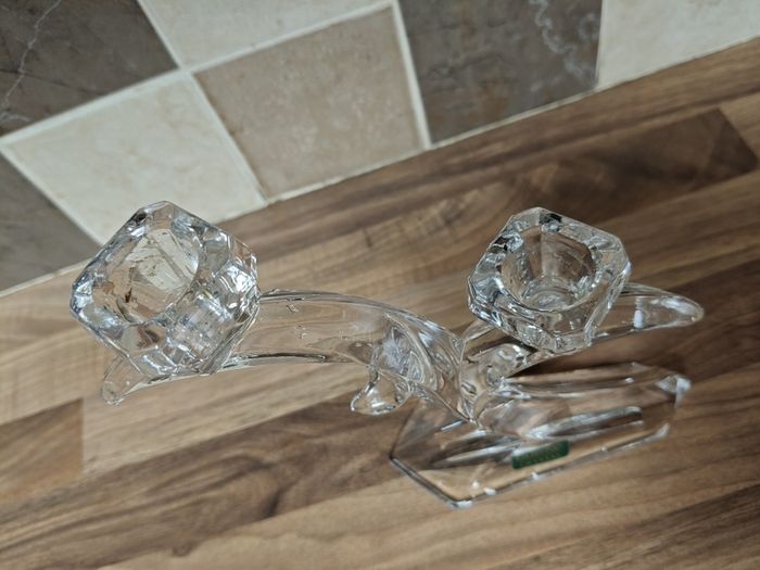 Duiske Crystal Double Candle Holder