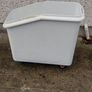 Heavy-duty commercial rolling utility bin in good used condition. Made from durable molded plastic with four heavy-duty swivel casters for easy movement. This is the bin only and does not include the original lid/top.handy for bottle bin,for man cave etc Image 6