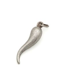 925 Vintage Sterling Silver Cornicello Pendant
