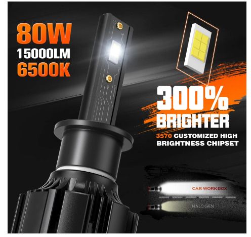 H1 LED car Head Light Bulbs