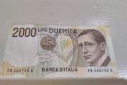 Italian 2000 Lire Banknote