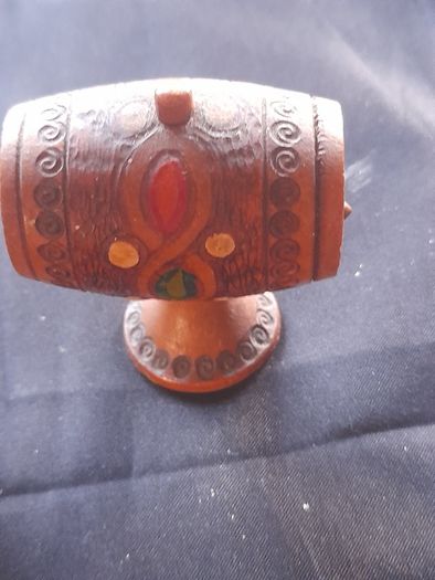 2 Beautiful Decorative Miniature Wooden Barrel Ornaments, Postage Available,