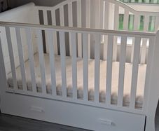 white oslo cot bed
