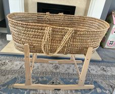 Clair de Lune Moses Basket Rocking Stand and Basket