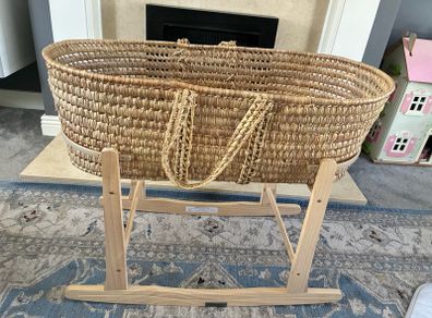 Clair de Lune Moses Basket Rocking Stand and Basket