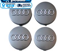 Audi 60mm Grey Centre Caps 4B0601170