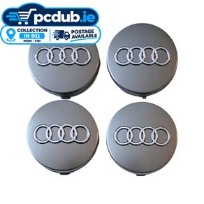 Audi 60mm Grey Centre Caps 4B0601170