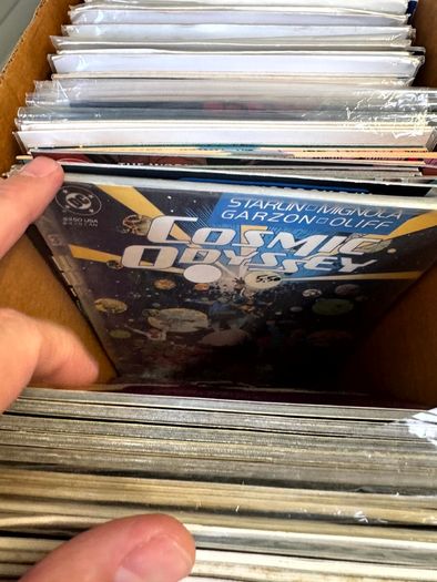 DC Long Comic Box w 250 comics for Sale