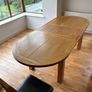 Large Extendable Oak Dining Table 195cm to 245cm Image 2