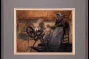 Artist John Finnemore "Lady at Spinner" 1860-1939