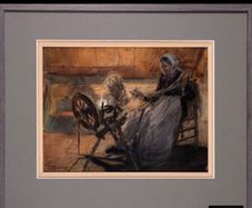 Artist John Finnemore "Lady at Spinner" 1860-1939
