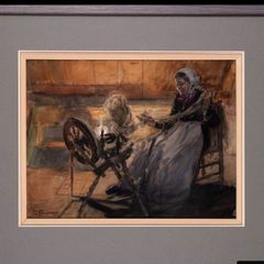 Artist John Finnemore "Lady at Spinner" 1860-1939