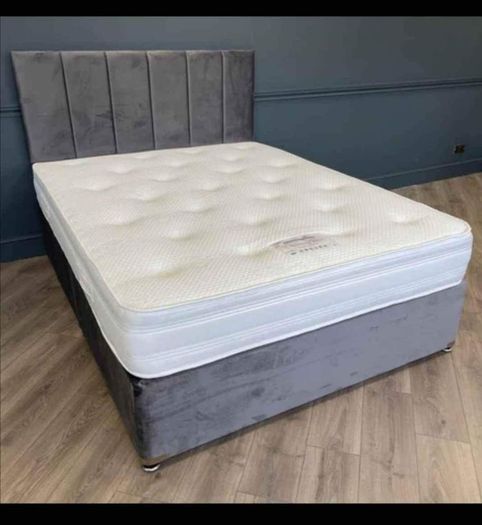 Brand New Stylish single Divan Beds.. Multiple Options Of Headboards. Tufted Memory Foam Mattresses Available. Drawers Storage Available