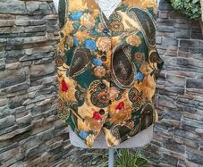Vintage equestrian waistcoat postage included