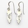 Vintage 925 Sterling Silver & Turquoise Tribal Earrings Image 4