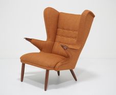 Vintage Studio-Quality Model 91 Papa Bear Winged Armchair by Svend Skipper, 1950s