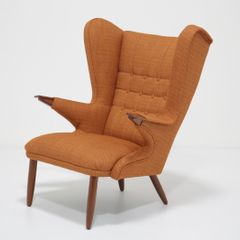 Vintage Studio-Quality Model 91 Papa Bear Winged Armchair by Svend Skipper, 1950s