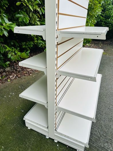 Shop Gondola Slatwall Shelving Bays With 8 Shelves
