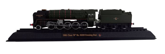 Collection of stationary model trains