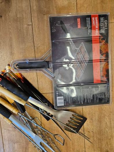 22-in-1 BBQ Tools Set Extra Thick Stainless Steel Grill Tool Set with Storage Bag, Premium Complete Outdoor BBQ Utensils Set Barbecue Accessories BBQ Kit for Men and Women Gift