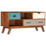 TV Cabinet with 3 Drawers 110x35x50 cm Solid Acacia Wood Image 3