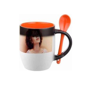 Personalised custom printed 12oz Colour Change Spoon Mug