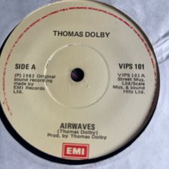 Thomas Dolby. Airwaves vinyl record single in vg+ condition