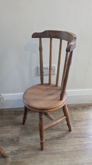2 solid childs chairs