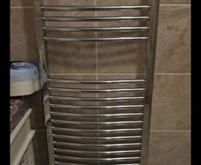 chrome towel rail