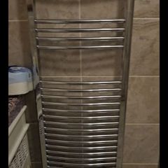 chrome towel rail